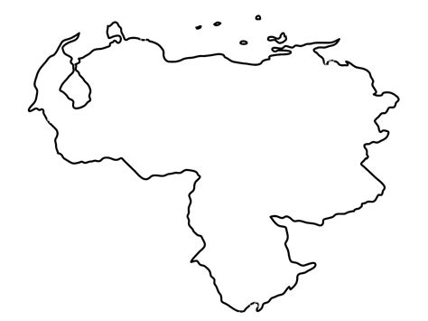 mapa de venezuela para dibujar